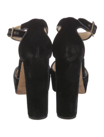 Jimmy Choo Velvet D'Orsay Pumps