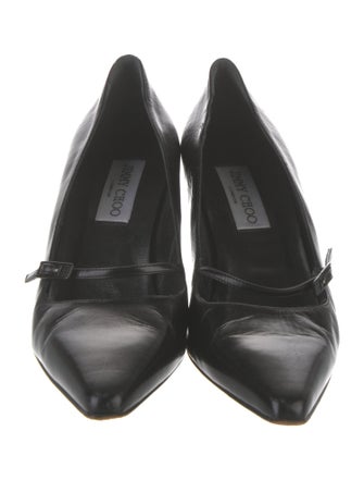 Jimmy Choo Leather Bow Accents Pumps
