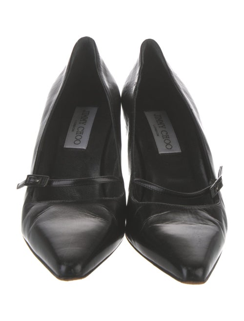 Jimmy Choo Leather Bow Accents Pumps