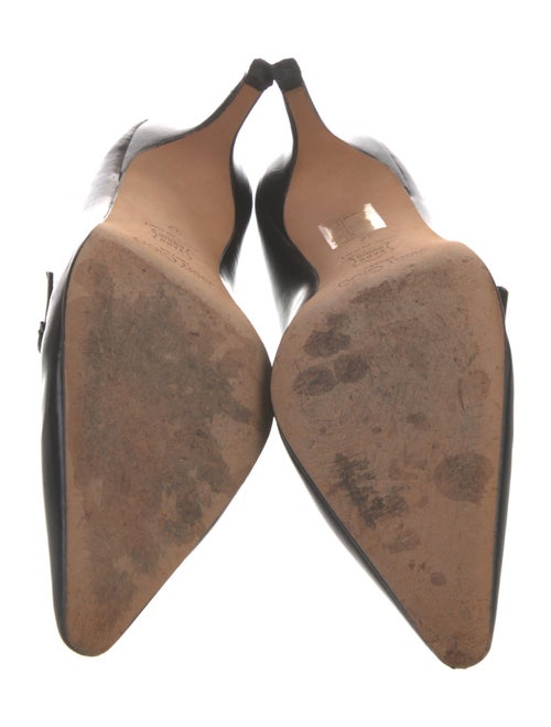 Jimmy Choo Leather Bow Accents Pumps