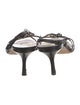 Jimmy Choo Leather Animal Print Slingback Sandals