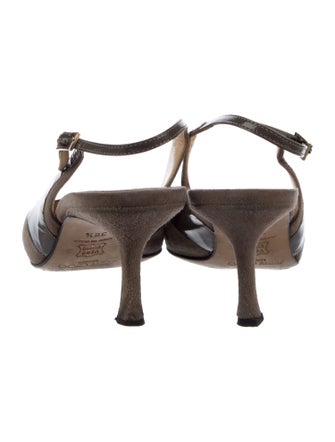 Jimmy Choo Suede Animal Print Slingback Pumps