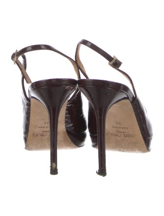 Jimmy Choo Patent Leather Slingback Pumps