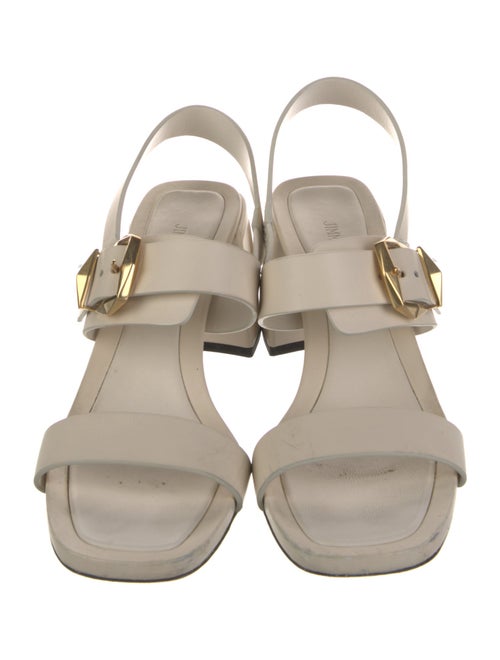 Jimmy Choo Leather Slingback Sandals