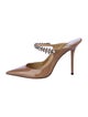 Jimmy Choo Patent Leather Crystal Embellishments Mules