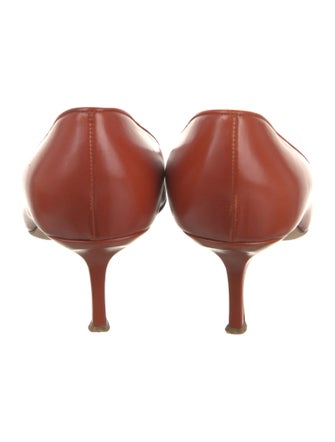 Jimmy Choo Leather Cutout Accent Pumps