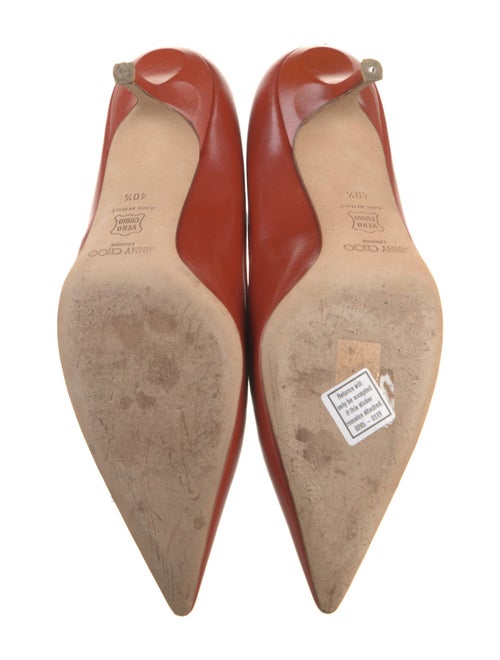 Jimmy Choo Leather Cutout Accent Pumps