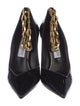 Jimmy Choo Patent Leather Chain-Link Accents Pumps