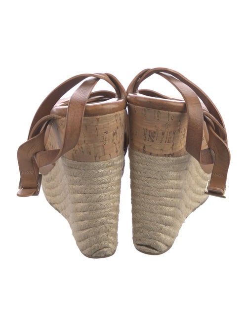 Jimmy Choo Leather Colorblock Pattern Espadrilles