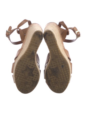 Jimmy Choo Leather Colorblock Pattern Espadrilles