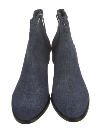 Jimmy Choo Denim Studded Accents Boots