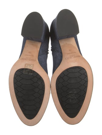 Jimmy Choo Denim Studded Accents Boots