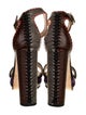 Jimmy Choo Embossed Leather Printed Sandals