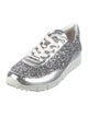 Jimmy Choo Glitter Colorblock Pattern Sneakers