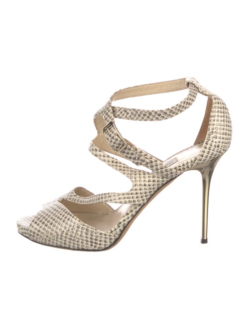 Jimmy Choo Leather Animal Print D'Orsay Pumps