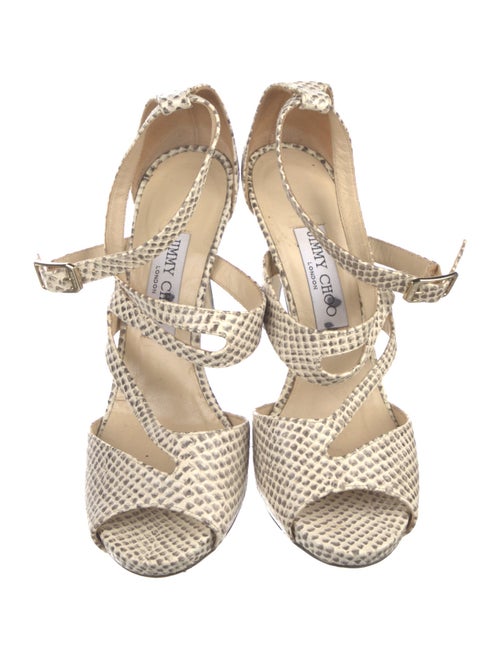 Jimmy Choo Leather Animal Print D'Orsay Pumps