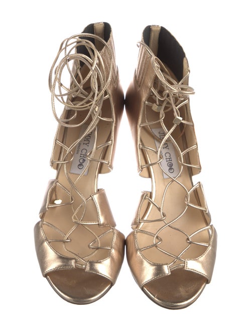 Jimmy Choo Leather T-Strap Pumps