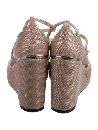 Jimmy Choo Glitter Glitter Accents Sandals