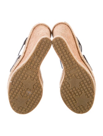 Jimmy Choo Leather Braided Accents Mules