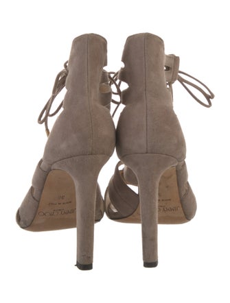 Jimmy Choo Suede Cutout Accent Pumps