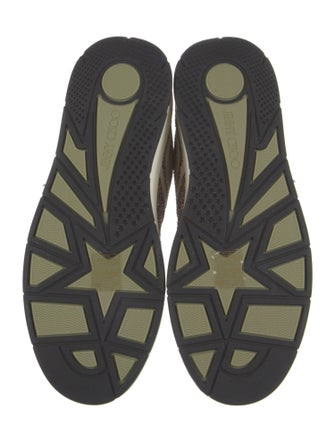 Jimmy Choo Glitter Colorblock Pattern Sneakers