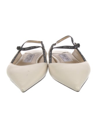 Jimmy Choo Leather Slingback Flats