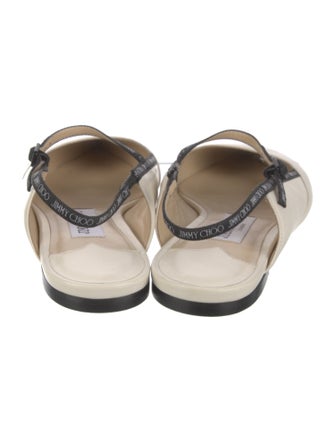 Jimmy Choo Leather Slingback Flats