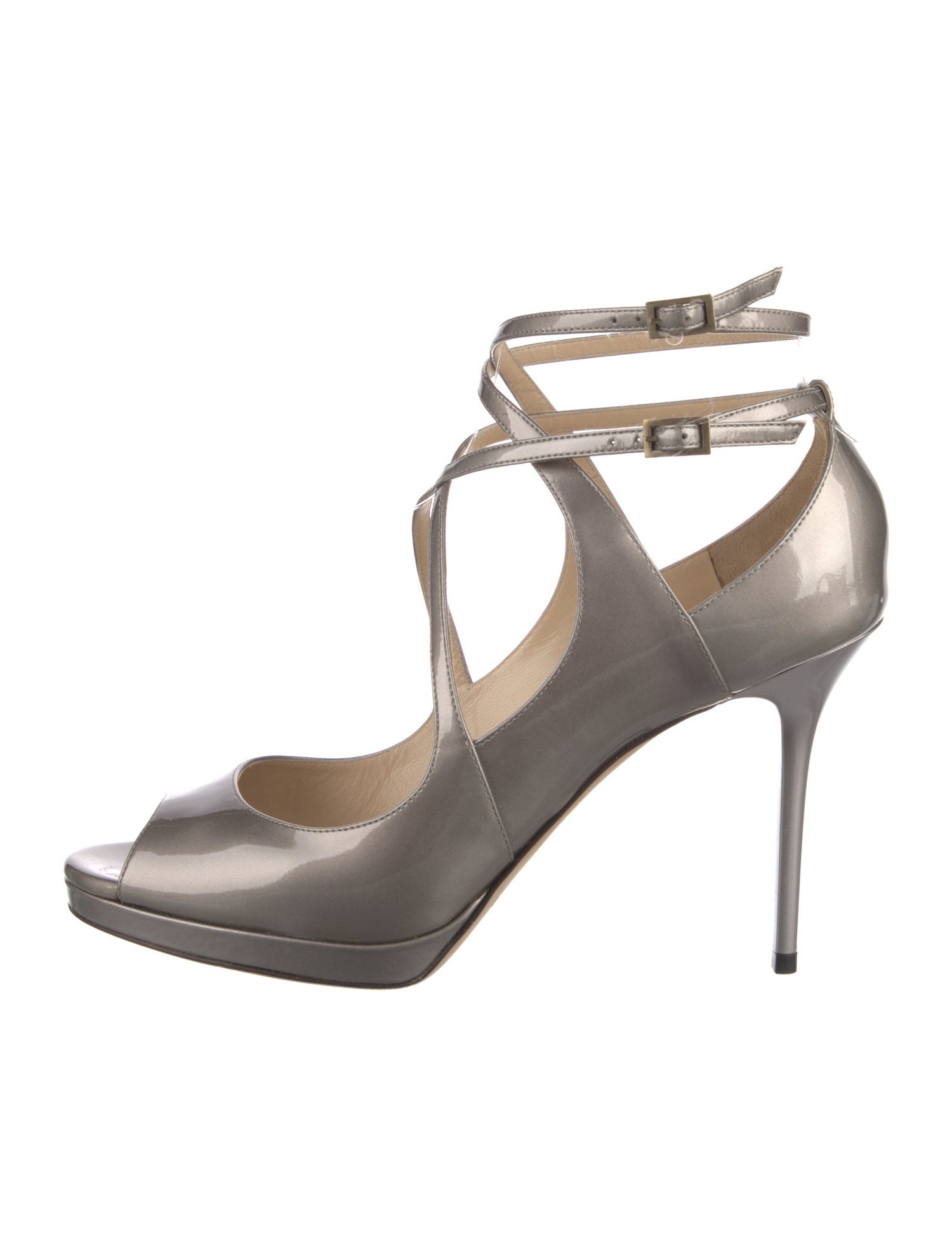 Jimmy Choo Patent Leather T-Strap Pumps
