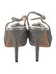 Jimmy Choo Glitter Bow Accents Slingback Pumps