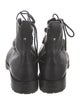 Jimmy Choo Leather Crystal Embellishments Combat Boots