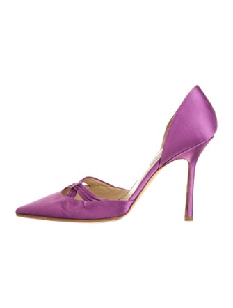 Jimmy Choo Satin D'Orsay Pumps