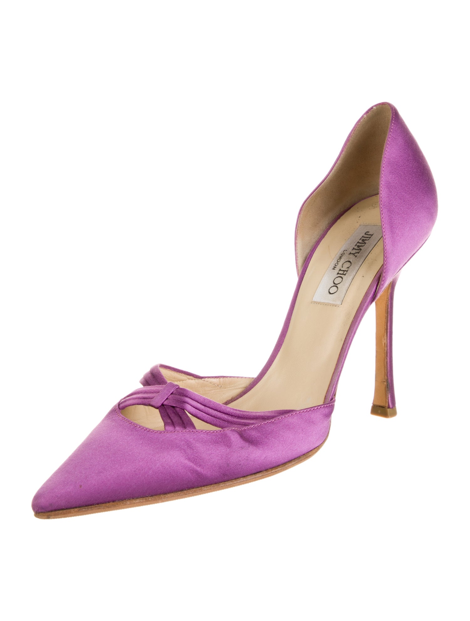 Jimmy Choo Satin D'Orsay Pumps