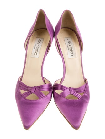 Jimmy Choo Satin D'Orsay Pumps