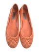 Jimmy Choo Leather Lasercut Accents Ballet Flats