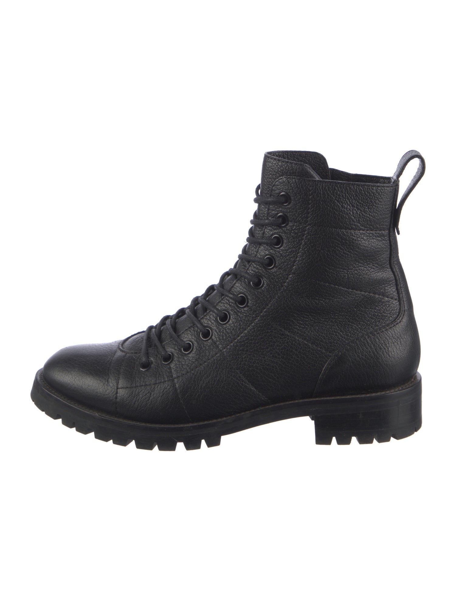 Jimmy Choo Leather Combat Boots