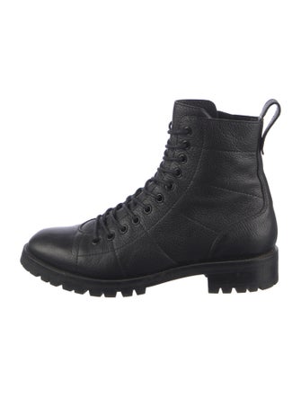 Jimmy Choo Leather Combat Boots