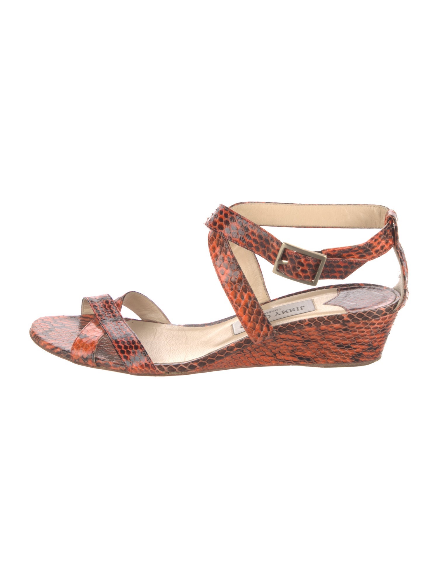 Jimmy Choo Snakeskin Animal Print Espadrilles