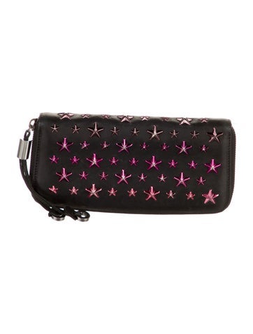 Jimmy Choo Wallets Leather Wristlet