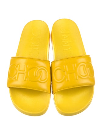 Jimmy Choo Leather Slides