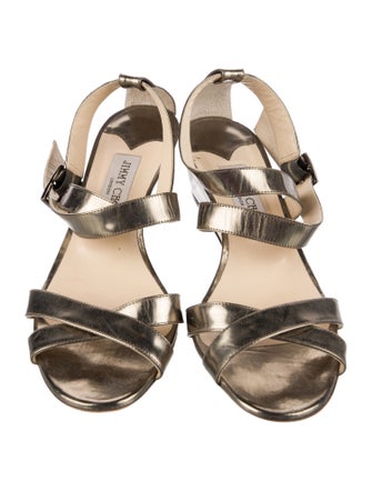 Jimmy Choo Leather Slingback Sandals