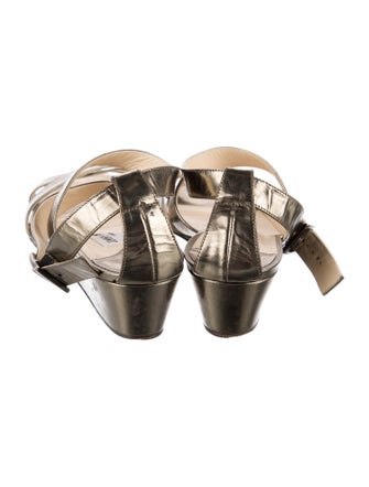 Jimmy Choo Leather Slingback Sandals