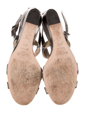 Jimmy Choo Leather Slingback Sandals