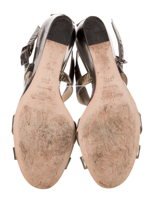 Jimmy Choo Leather Slingback Sandals