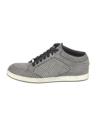 Jimmy Choo Plaid Print Sneakers