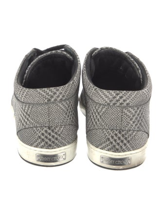 Jimmy Choo Plaid Print Sneakers