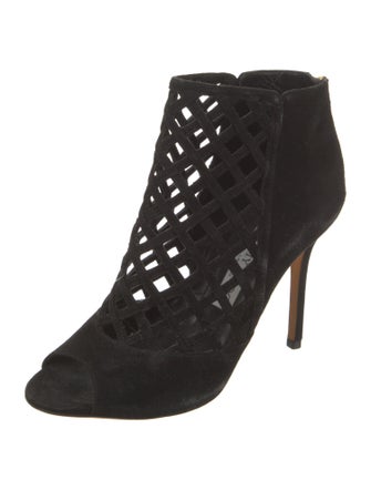 Jimmy Choo Suede Lasercut Accents Sandals