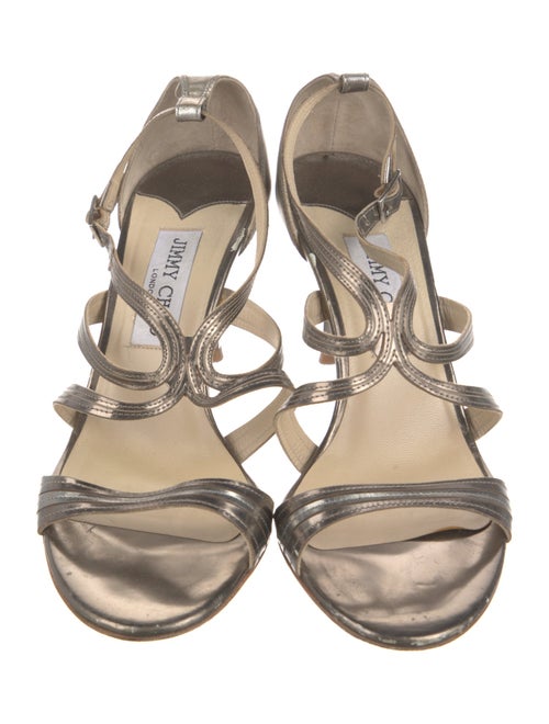 Jimmy Choo Leather T-Strap Pumps