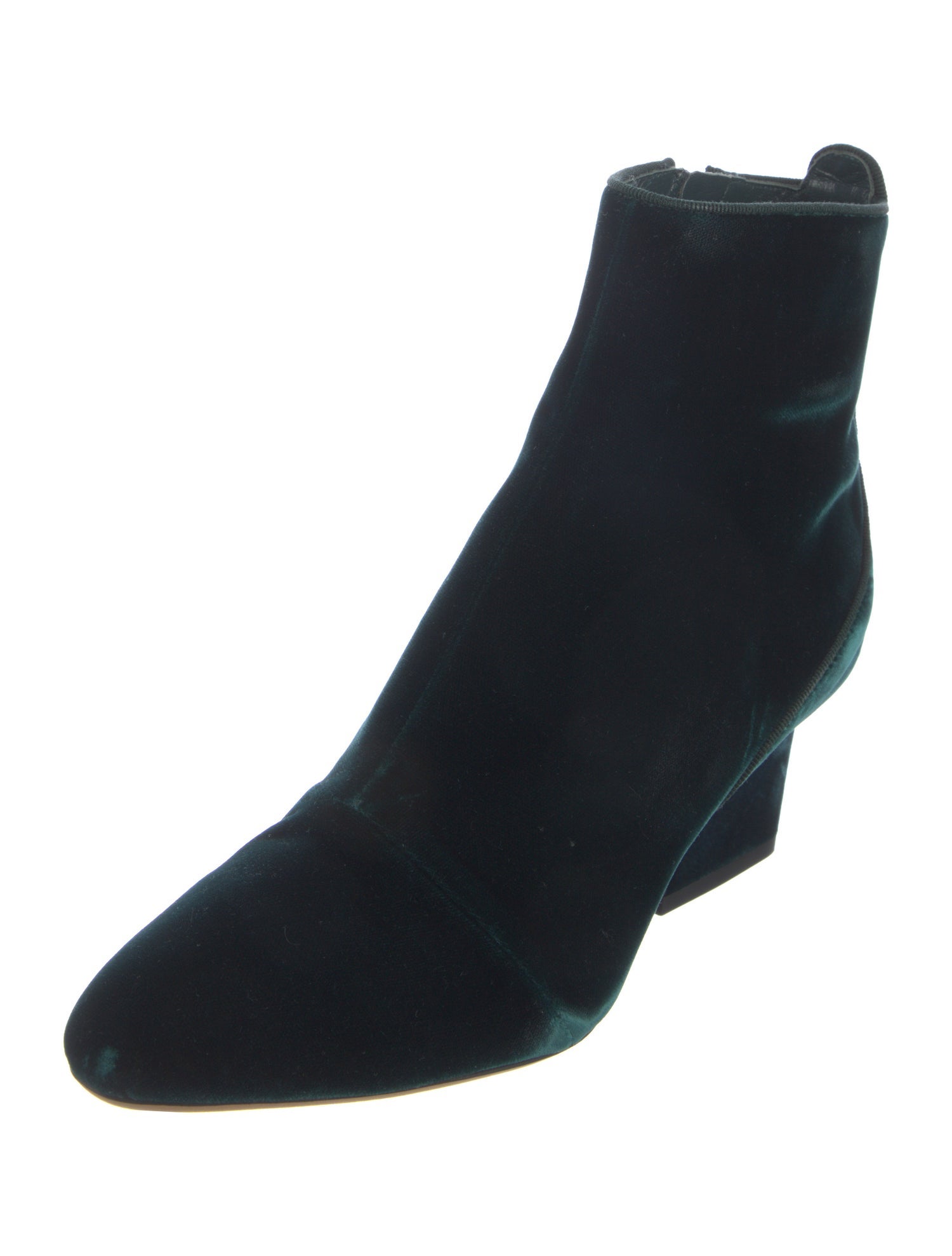 Jimmy Choo Velvet Grosgrain Trim Boots