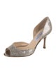 Jimmy Choo Glitter D'Orsay Pumps