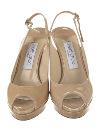 Jimmy Choo Patent Leather Slingback Pumps